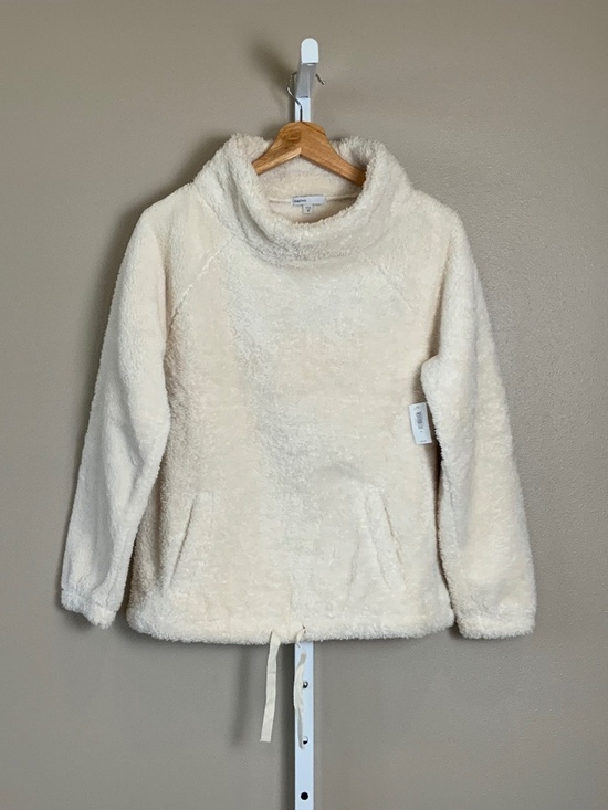 GAP Tops - GAP Body Sherpa Mock-Neck Popover Kangaroo Pocket Sweatshirt